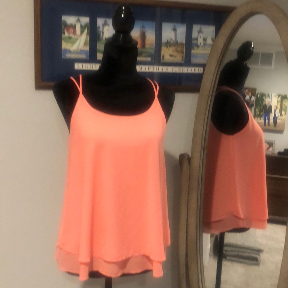 🍑 “Naked Zebra”. Peach adorable Flowy Top